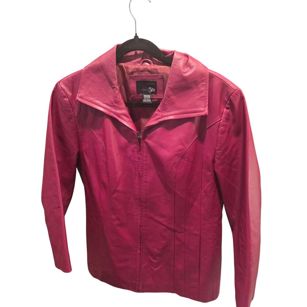 East 5th Red Leather Split